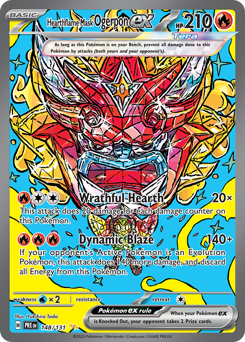 Hearthflame Mask Ogerpon ex #148 Hearthflame Mask Ogerpon ex - Prismatic Evolutions - #148 - Pokemon TCG card