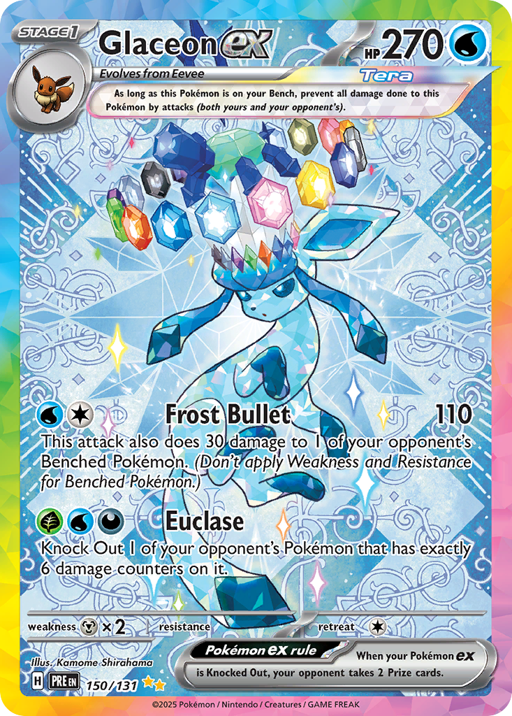 Glaceon ex - Prismatic Evolutions - #150 - Pokemon TCG card