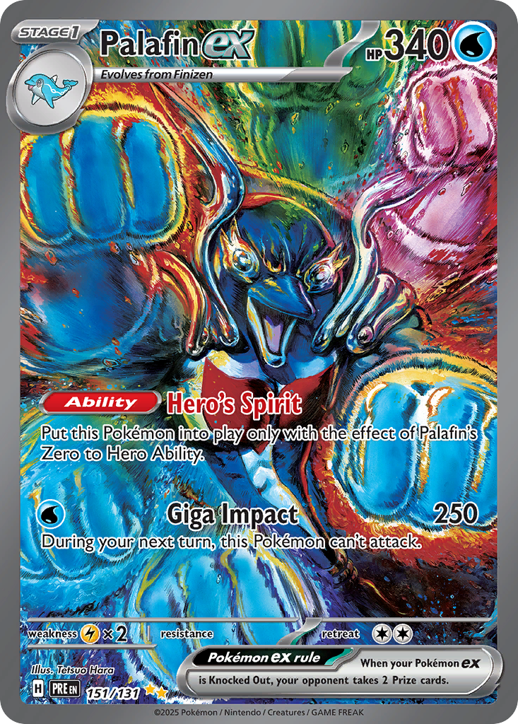 Palafin ex - Prismatic Evolutions - #151 - Pokemon TCG card