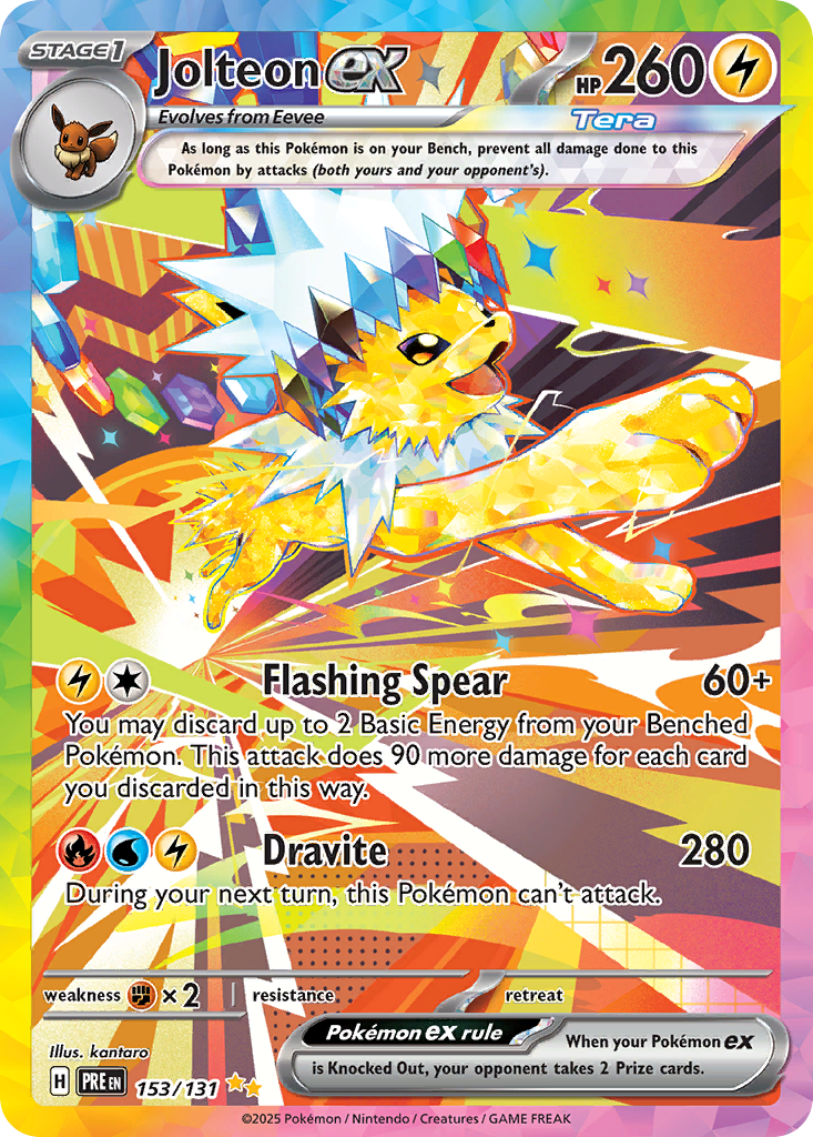 Jolteon ex - Prismatic Evolutions - #153 - Pokemon TCG card