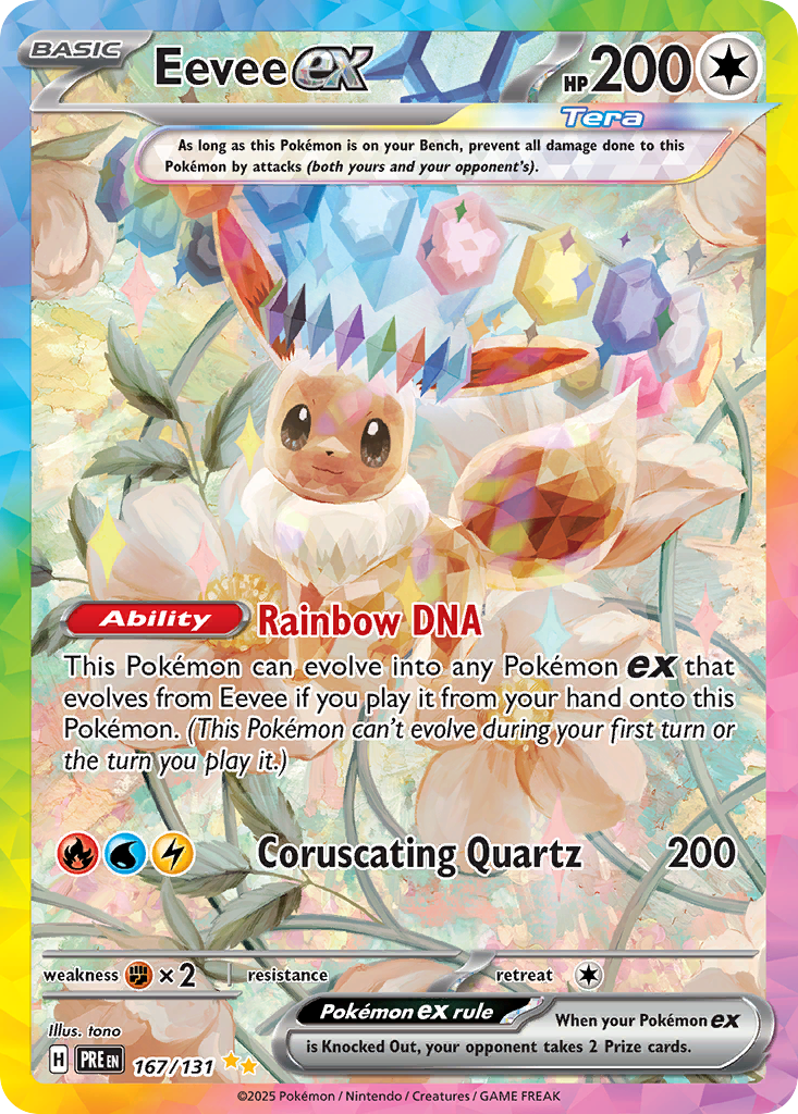 Eevee ex - Prismatic Evolutions - #167 - Pokemon TCG card