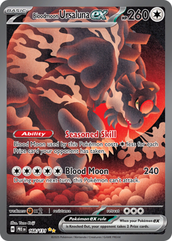 Bloodmoon Ursaluna ex #168 Bloodmoon Ursaluna ex - Prismatic Evolutions - #168 - Pokemon TCG card