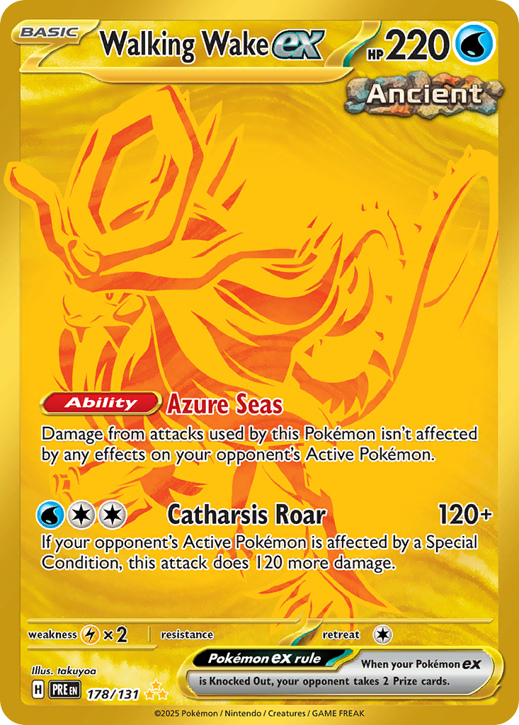 Walking Wake ex - Prismatic Evolutions - #178 - Pokemon TCG card