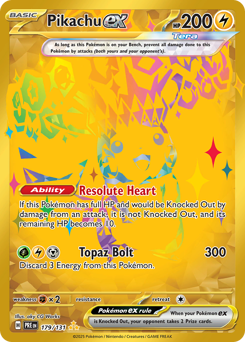 Pikachu ex #179 Pikachu ex - Prismatic Evolutions - #179 - Pokemon TCG card
