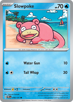 Slowpoke #18 Slowpoke - Prismatic Evolutions - #18 - Pokemon TCG card