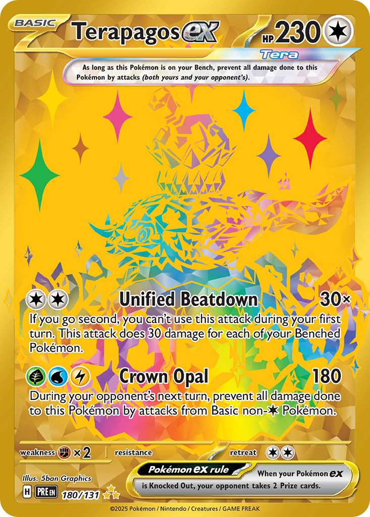 Terapagos ex - Prismatic Evolutions - #180 - Pokemon TCG card