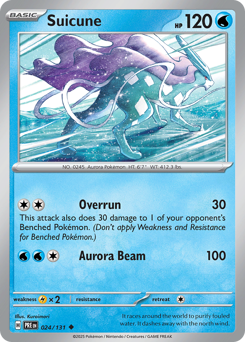 Suicune #24 Suicune - Prismatic Evolutions - #24 - Pokemon TCG card