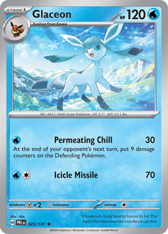 Glaceon - Prismatic Evolutions - #25 - Pokemon TCG card