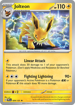 Jolteon #29 Jolteon - Prismatic Evolutions - #29 - Pokemon TCG card