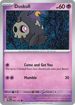 Duskull #35 Duskull - Prismatic Evolutions - #35 - Pokemon TCG card