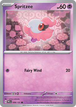 Spritzee #38 Spritzee - Prismatic Evolutions - #38 - Pokemon TCG card