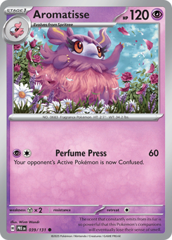 Aromatisse - Prismatic Evolutions - #39 - Pokemon TCG card