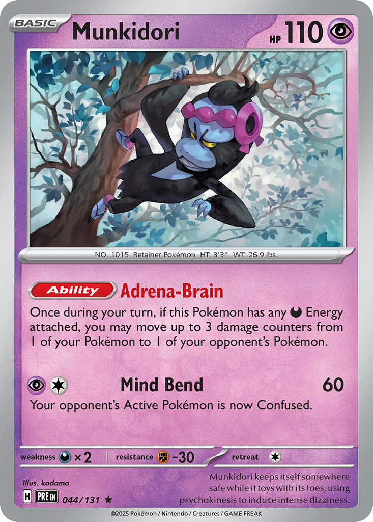 Munkidori - Prismatic Evolutions - #44 - Pokemon TCG card