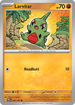 Larvitar #47 Larvitar - Prismatic Evolutions - #47 - Pokemon TCG card