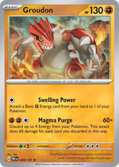 Groudon #49 Groudon - Prismatic Evolutions - #49 - Pokemon TCG card