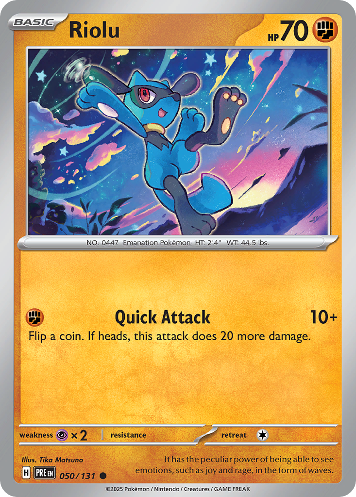 Riolu - Prismatic Evolutions - #50 - Pokemon TCG card
