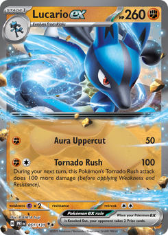 Lucario ex #51 Lucario ex - Prismatic Evolutions - #51 - Pokemon TCG card