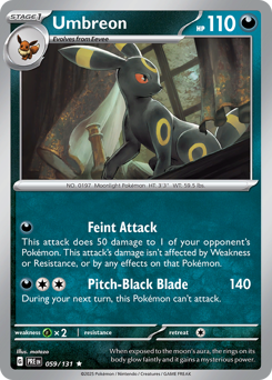 Umbreon #59 Umbreon - Prismatic Evolutions - #59 - Pokemon TCG card