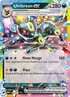 Umbreon ex #60 Umbreon ex - Prismatic Evolutions - #60 - Pokemon TCG card