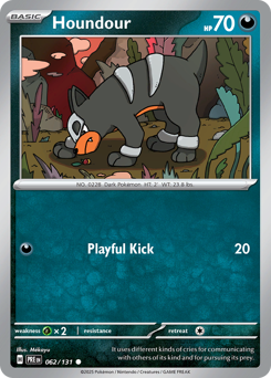 Houndour #62 Houndour - Prismatic Evolutions - #62 - Pokemon TCG card
