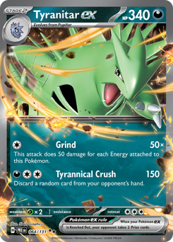 Tyranitar ex - Prismatic Evolutions - #64 - Pokemon TCG card