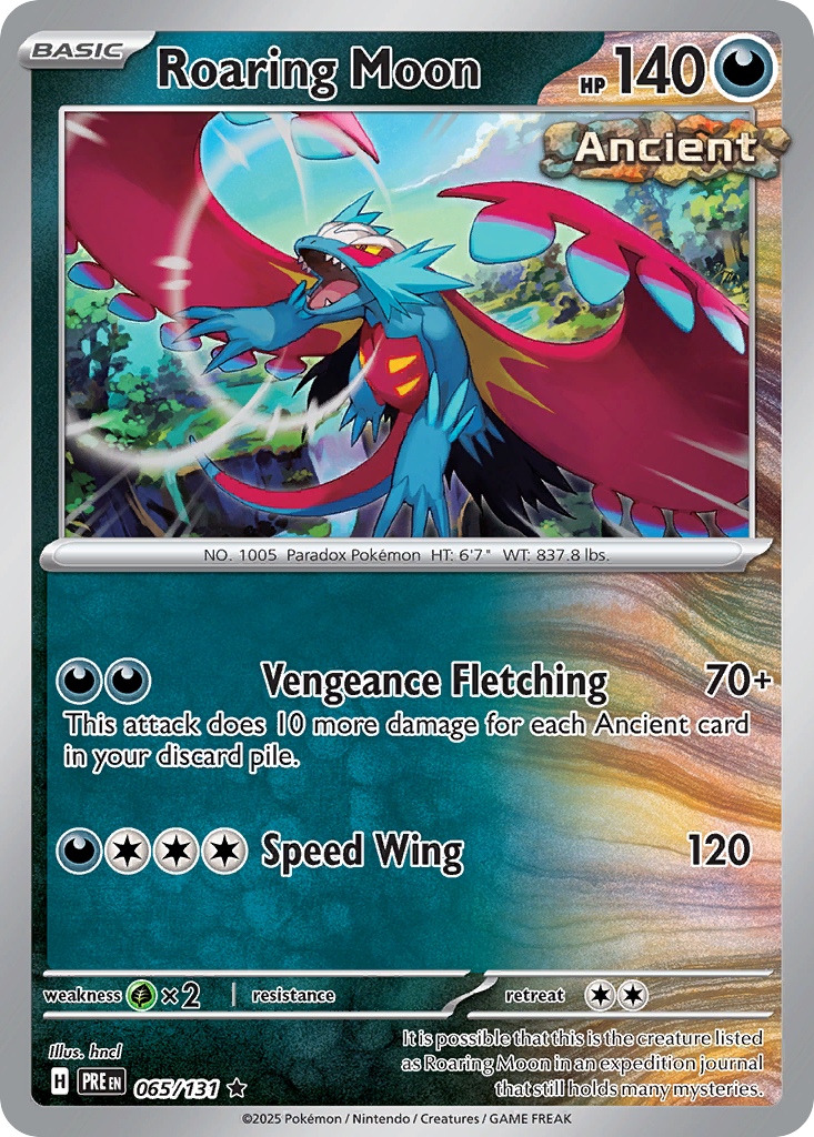 Roaring Moon - Prismatic Evolutions - #65 - Pokemon TCG card