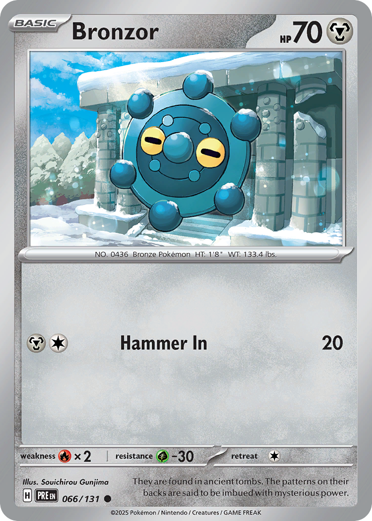 Bronzor - Prismatic Evolutions - #66 - Pokemon TCG card