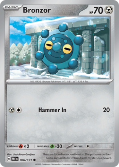 Bronzor - Prismatic Evolutions - #66 - Pokemon TCG card
