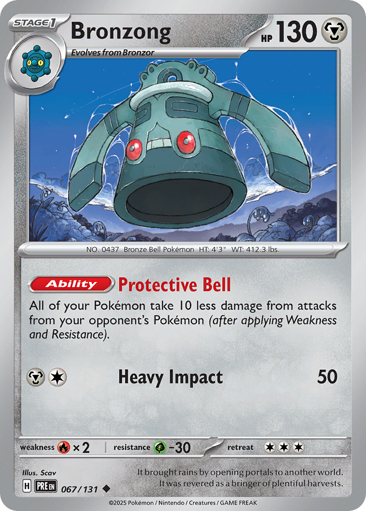 Bronzong - Prismatic Evolutions - #67 - Pokemon TCG card
