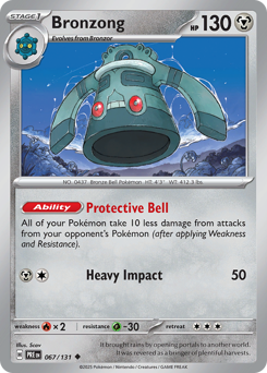 Bronzong - Prismatic Evolutions - #67 - Pokemon TCG card