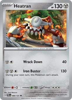 Heatran #68 Heatran - Prismatic Evolutions - #68 - Pokemon TCG card