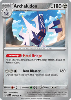 Archaludon - Prismatic Evolutions - #70 - Pokemon TCG card