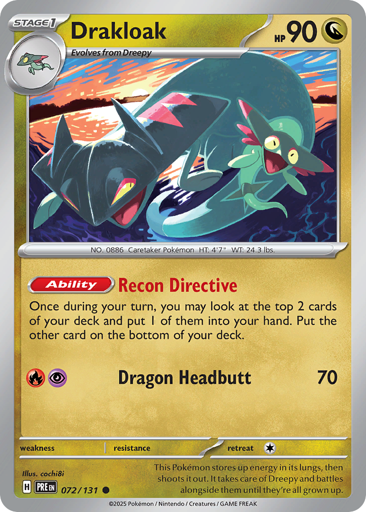 Drakloak - Prismatic Evolutions - #72 - Pokemon TCG card