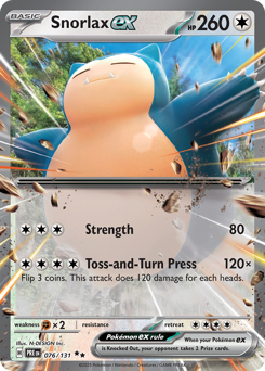 Snorlax ex - Prismatic Evolutions - #76 - Pokemon TCG card
