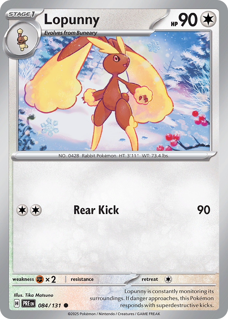 Lopunny - Prismatic Evolutions - #84 - Pokemon TCG card