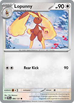 Lopunny #84 Lopunny - Prismatic Evolutions - #84 - Pokemon TCG card