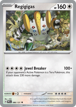 Regigigas #86 Regigigas - Prismatic Evolutions - #86 - Pokemon TCG card