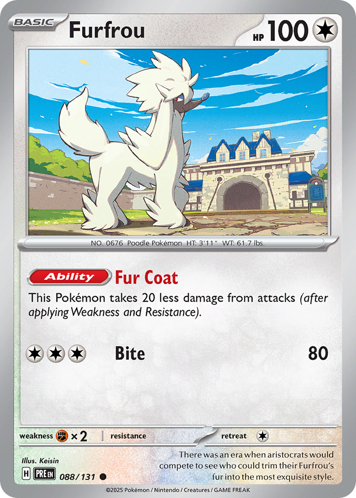 Furfrou - Prismatic Evolutions - #88 - Pokemon TCG card
