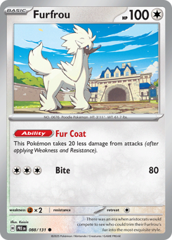Furfrou #88 Furfrou - Prismatic Evolutions - #88 - Pokemon TCG card