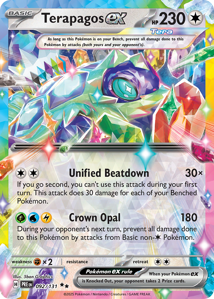 Terapagos ex - Prismatic Evolutions - #92 - Pokemon TCG card