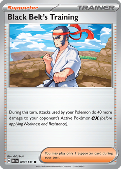 Black Belt's Training - Prismatic Evolutions - #99 - Pokemon TCG card