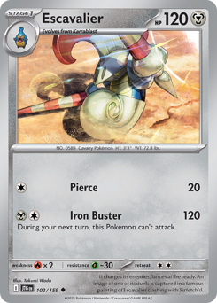 Escavalier - Journey Together - #102 - Pokemon TCG card