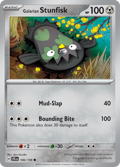 Galarian Stunfisk - Journey Together - #106 - Pokemon TCG card