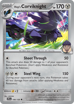 Hop's Corviknight - Journey Together - #108 - Pokemon TCG card