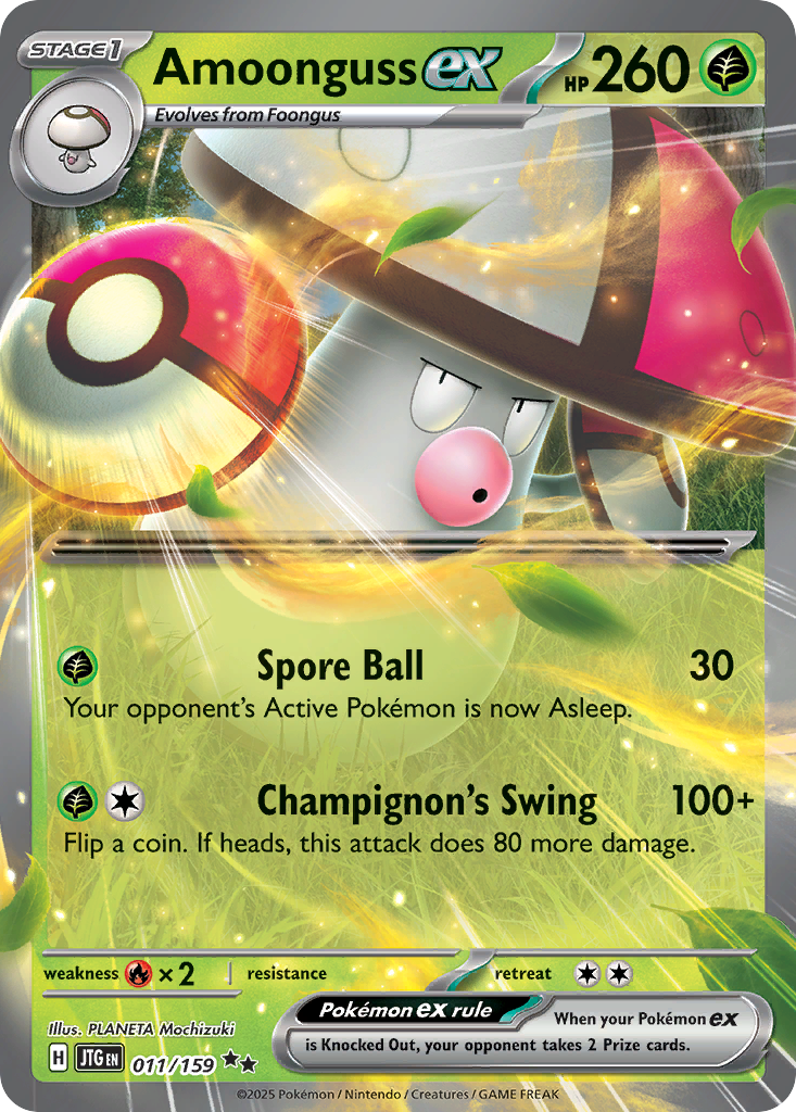 Amoonguss ex - Journey Together - #11 - Pokemon TCG card