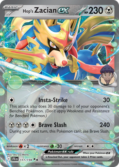 Hop's Zacian ex #111 Hop's Zacian ex - Journey Together - #111 - Pokemon TCG card