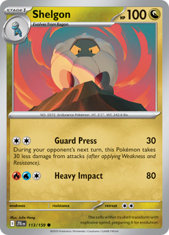 Shelgon - Journey Together - #113 - Pokemon TCG card