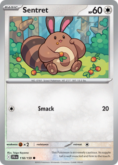 Sentret - Journey Together - #118 - Pokemon TCG card