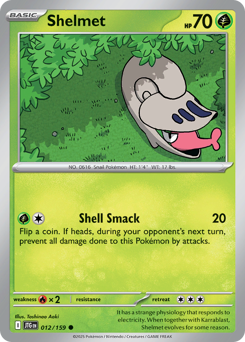 Shelmet #12 Shelmet - Journey Together - #12 - Pokemon TCG card