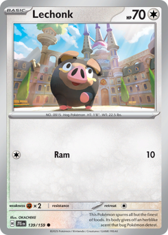 Lechonk - Journey Together - #139 - Pokemon TCG card
